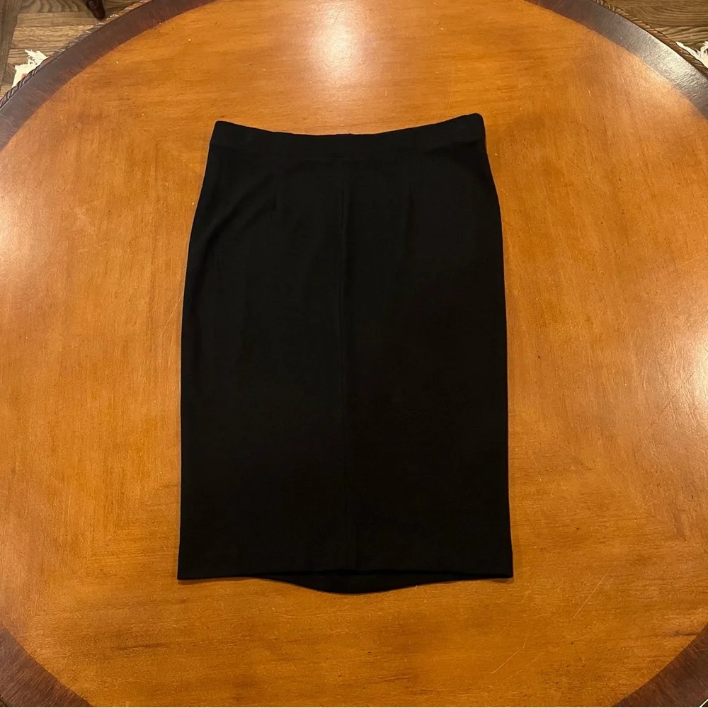 VINCE Women’s Viscose Blend Pencil Skirt Black Large Knee-Length Office